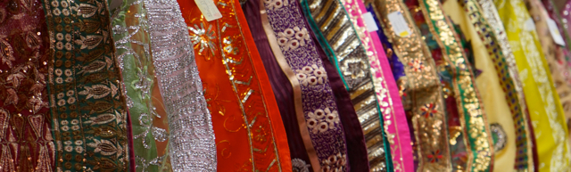 Indian Sarees at the market