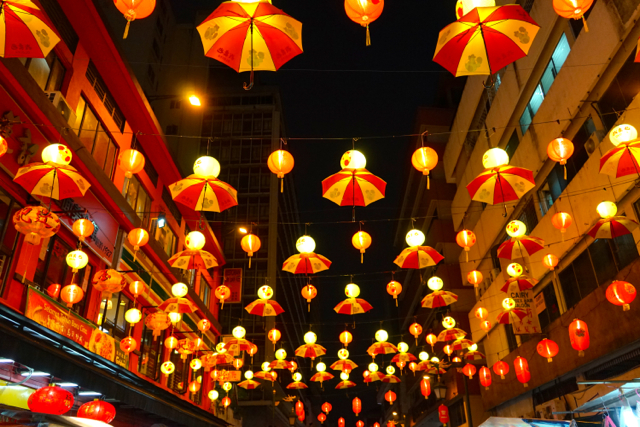 Chinese Lanterns at night market