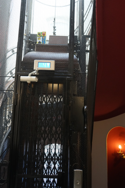 Our neat hotel elevator
